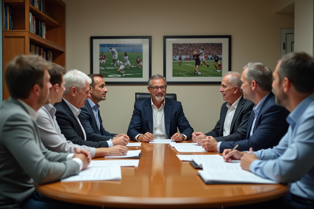 Groupe de personnes discutant autour d